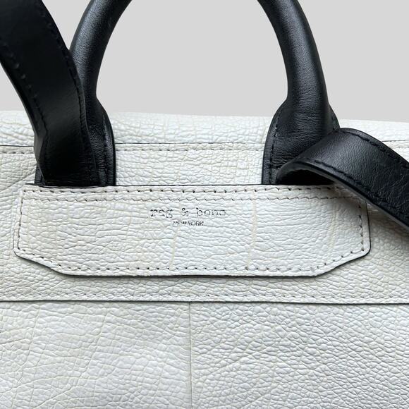 Rag & Bone White Leather Mini Backpack - Picture 10 of 13